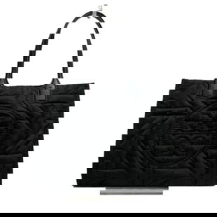 Tory Burch Ella Black Quilted Tote Bag for Women Model 1500L: Tory Burch Ella Black Quilted Tote Bag for Women Model 1500L Elevate your style with the Tory Burch Ella Black Quilted Tote Bag, designed for women who appreciate both fashion and functionality.