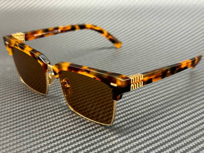 Miu Miu Havana Brown 54mm Women's Sunglasses Fashion Accessory: Miu Miu Havana Brown 54mm Women's Sunglasses Fashion Accessory Elevate your style with these chic Miu Miu sunglasses, featuring a fashionable Havana frame. Designed for women, these sunglasses boast