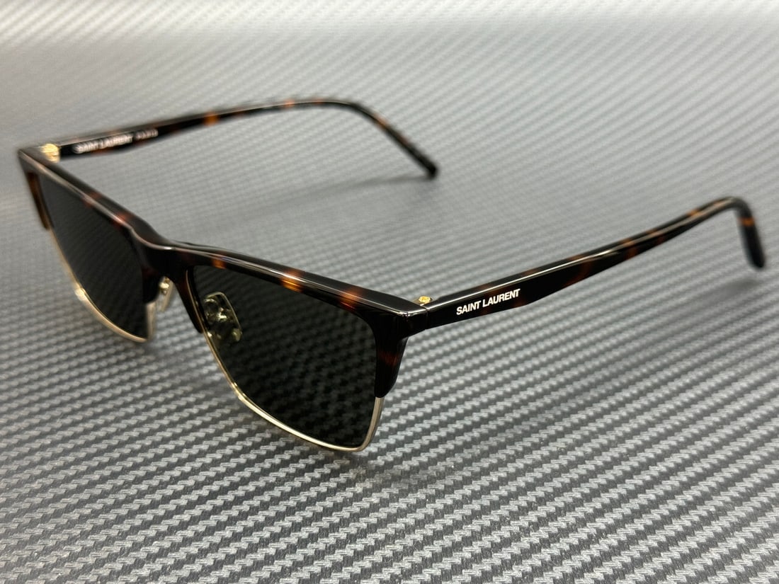 Saint Laurent SL 767 004 Brown Havana Women's 55mm Sunglasses: Saint Laurent SL 767 004 Brown Havana Women's 55mm Sunglasses Elevate your style with these Saint Laurent SL 767 004 sunglasses. Featuring a chic Brown Havana frame, these sunglasses offer a modern tw