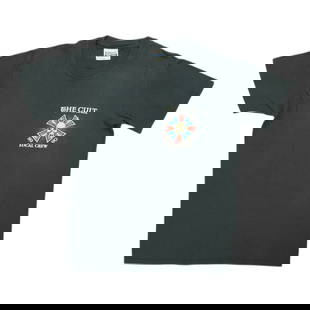1989 The Cult Black Crew Tour Shirt Vintage Authentic: 1989 The Cult Black Crew Tour Shirt Vintage Authentic Original vintage 1989 The Cult Local Crew Tour Shirt in black. This authentic vintage shirt is not a modern reproduction, ensuring a piece of
