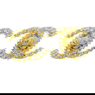 Chanel CC Turnlock Clip-On Earrings Gold Rhinestone 96A: Chanel CC Turnlock Clip-On Earrings Gold Rhinestone 96A Elevate your accessory collection with these stunning Chanel CC Turnlock Rhinestone Earrings. These elegant clip-on earrings showcase a