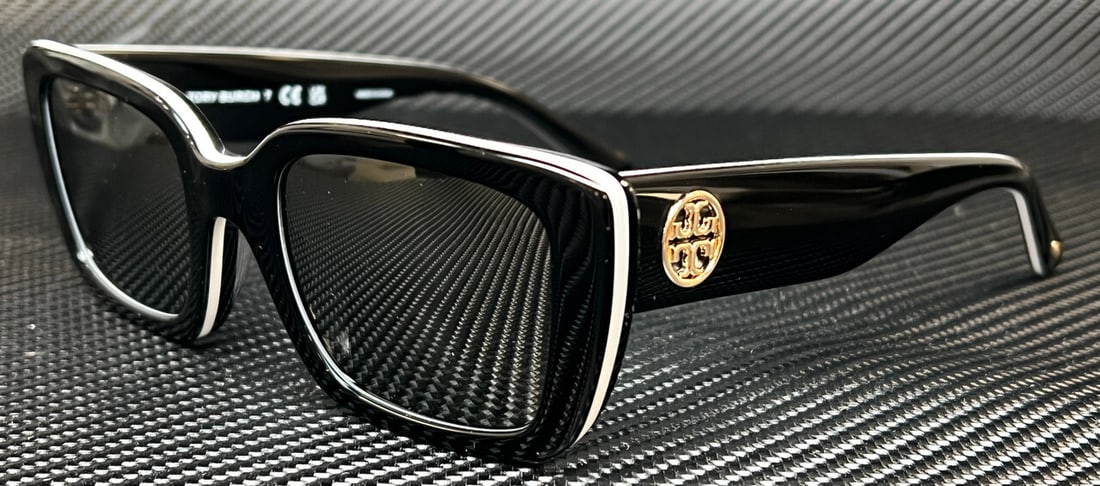 Tory Burch TY7190U Black Grey Mirror Women's Sunglasses 51mm: Tory Burch TY7190U Black Grey Mirror Women's Sunglasses 51mm Elevate your style with these chic Tory Burch TY7190U sunglasses. Featuring a sleek black frame and grey mirror lenses, these sunglasses ar