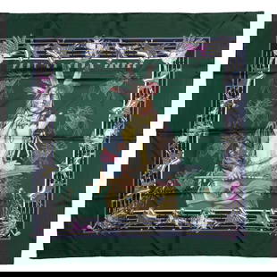 Hermes Limited Edition Pawnee Bandana Scarf by Kermit Oliver: Hermes Limited Edition Pawnee Bandana Scarf by Kermit Oliver Introducing the limited edition Hermes Pawnee Bandana Scarf, a striking piece designed by artist Kermit Oliver. This luxurious silk twill