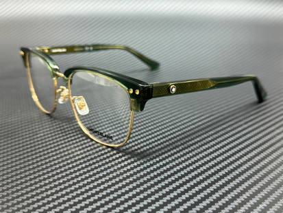 Mont Blanc MB0259OK 008 Gold Eyeglasses for Men 55mm: Mont Blanc MB0259OK 008 Gold Eyeglasses for Men 55mm Elevate your eyewear collection with these Mont Blanc MB0259OK 008 eyeglasses. Designed for men, these frames feature a striking gold color that