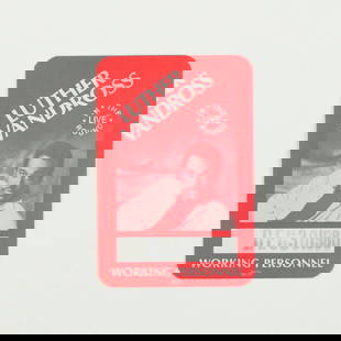 Vintage 1980s Luther Vandross In The Round Tour Backstage Pass: Vintage 1980s Luther Vandross In The Round Tour Backstage Pass Original 1980s Luther Vandross In The Round Live Tour Working Personnel Backstage Pass. This is a true vintage pass, not a modern reprodu