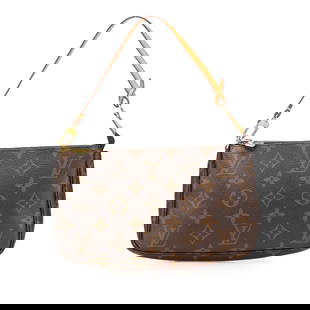 Louis Vuitton Monogram Pochette Accessoires Canvas Bag Brown: Louis Vuitton Monogram Pochette Accessoires Canvas Bag Brown The Louis Vuitton Monogram Pochette Accessoires is a stylish and practical accessory crafted from durable monogram canvas. It features a