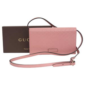 Gucci Microguccissima Pink Leather Crossbody Bag with Gold Hardware