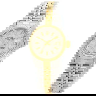 Rolex Datejust 69173 Women's Watch Stainless Steel 18K Yellow Gold: Rolex Datejust 69173 Women's Watch Stainless Steel 18K Yellow Gold Experience luxury and precision with this Rolex Datejust 69173 wristwatch designed for women. This elegant timepiece features a stunn