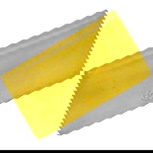Chanel Yellow Leather Bi-Fold Wallet with Coco Button 10.5 x 18.5cm: Chanel Yellow Leather Bi-Fold Wallet with Coco Button 10.5 x 18.5cm Elevate your accessory collection with this authentic Chanel bi-fold long wallet. Crafted from high-quality leather, this wallet