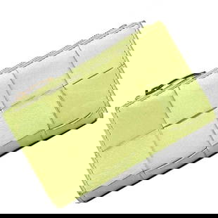 Bottega Veneta Intrecciato Bi-Fold Wallet Light Green Yellow 9cm x 14.5cm: Bottega Veneta Intrecciato Bi-Fold Wallet Light Green Yellow 9cm x 14.5cm This elegant Bottega Veneta bi-fold wallet features the signature Intrecciato weave, crafted from soft leather in a