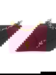 Christian Dior C'est Dior Mini Burgundy Leather Shoulder Bag with Gold Hardware: Christian Dior C'est Dior Mini Burgundy Leather Shoulder Bag with Gold Hardware Elevate your accessory collection with the Christian Dior C'est Dior Mini Flap Shoulder Bag, crafted from luxurious burg