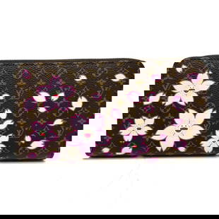 Louis Vuitton Takashi Murakami Zippy Wallet Monogram Canvas Cherry Blossom: Louis Vuitton Takashi Murakami Zippy Wallet Monogram Canvas Cherry Blossom Introducing the Louis Vuitton Takashi Murakami Zippy Wallet from the exclusive LV x TM collaboration. This elegant long bi-fo