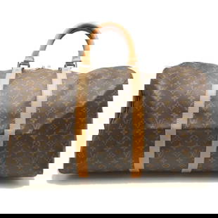 Louis Vuitton Monogram Keepall 50 Boston Bag Brown PVC Gold Hardware: Louis Vuitton Monogram Keepall 50 Boston Bag Brown PVC Gold Hardware Introducing the Louis Vuitton Monogram Keepall 50, a stylish Boston bag crafted from durable PVC in a classic brown color. This sop