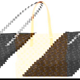 Louis Vuitton Monogram Cabas Mezzo Tote Handbag M51151 Vintage: Louis Vuitton Monogram Cabas Mezzo Tote Handbag M51151 Vintage This exquisite Louis Vuitton Monogram Cabas Mezzo Tote Handbag (Model: M51151) is a vintage piece that combines style and
