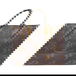 Louis Vuitton Monogram Giant On-the-Go GM M44576 Coated Canvas Handbag: Louis Vuitton Monogram Giant On-the-Go GM M44576 Coated Canvas Handbag The Louis Vuitton Monogram Giant On-the-Go GM M44576 Bag is an elegant handbag designed for women, crafted from durable coated