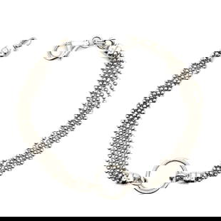 Estate Krementz Sterling Silver 4 Strand Bead Link Bracelet: Estate Krementz Sterling Silver 4 Strand Bead Link Bracelet This exquisite Estate Kremetz Sterling Silver Open Ring 4 Strand Ball Bead Link Bracelet features a unique chain style with a luxurious