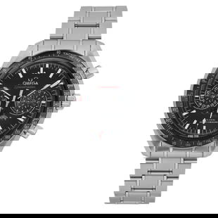 Omega Speedmaster Moonphase 44.25MM Stainless Steel Black Dial Watch 304.30.44.52.01.001: Omega Speedmaster Moonphase 44.25MM Stainless Steel Black Dial Watch 304.30.44.52.01.001 Experience the elegance and precision of the Omega Speedmaster Moonphase, a distinguished wristwatch that seaml