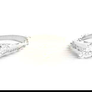 Tacori 18k White Gold 1.51ctw GIA Certified Diamond Engagement Ring: Tacori 18k White Gold 1.51ctw GIA Certified Diamond Engagement Ring Presenting a stunning Tacori engagement ring crafted in solid 18k white gold, featuring a breathtaking 1.51 carat total weight of di