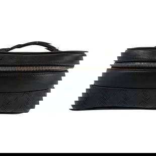 Chanel Black Lambskin Vanity Handbag with Gold Hardware: Chanel Black Lambskin Vanity Handbag with Gold Hardware This exquisite Chanel handbag combines elegance with functionality, crafted from luxurious lambskin leather in a classic black color. The bag