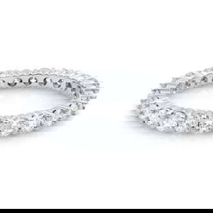 Rachel Koen 14K White Gold Diamond Eternity Band 1.65ct Size 7: Rachel Koen 14K White Gold Diamond Eternity Band 1.65ct Size 7 Celebrate everlasting love with this stunning Rachel Koen Round Cut Diamond Eternity Band, crafted in 14K white gold. This elegant ring f