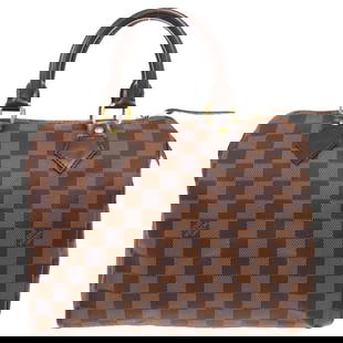 Louis Vuitton Speedy 25 Damier Canvas Handbag 20x25x15cm: Louis Vuitton Speedy 25 Damier Canvas Handbag 20x25x15cm The Louis Vuitton Speedy 25 handbag is a classic accessory crafted from Damier Canvas, featuring a distinctive brown pattern that embodies eleg