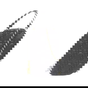 Christian Dior Lady Dior S0872ONMJ Black Lambskin Phone Holder Bag: Christian Dior Lady Dior S0872ONMJ Black Lambskin Phone Holder Bag Elevate your accessory collection with this exquisite Christian Dior Lady Dior Phone Holder Shoulder Bag. Crafted from luxurious blac