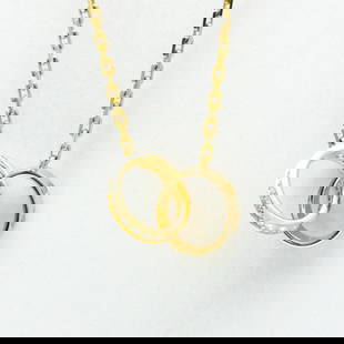 Cartier Baby Love 18K Yellow Gold Diamond Pendant Necklace for Men and Women: Cartier Baby Love 18K Yellow Gold Diamond Pendant Necklace for Men and Women Elevate your style with the exquisite Cartier Baby Love Necklace, a stunning fashion pendant designed for both men and wome