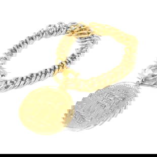 Chanel Women's Gold Charm Bracelet 20cm 7.87in: Chanel Women's Gold Charm Bracelet 20cm 7.87in This exquisite charm bracelet from Chanel is designed for women and features a stunning gold color. With a total length of 20cm (7.87 inches), it is vers