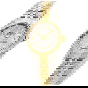 Rolex Datejust 179173G Diamond Meteorite Ladies Watch SS and 18K Yellow Gold: Rolex Datejust 179173G Diamond Meteorite Ladies Watch SS and 18K Yellow Gold This exquisite Rolex Datejust 179173G wristwatch is a stunning blend of luxury and precision, designed specifically for wom
