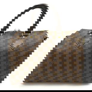 Louis Vuitton Damier Speedy Bandouliere 25 Handbag PVC Brown Women N41368: Louis Vuitton Damier Speedy Bandouliere 25 Handbag PVC Brown Women N41368 This Louis Vuitton Damier Speedy Bandouliere 25 handbag combines style and functionality. Crafted from durable PVC, it feature