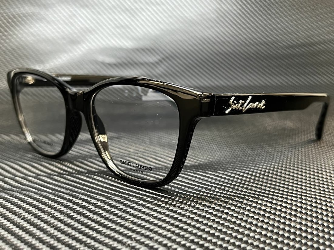 Yves Saint Laurent SL 338 001 Black Cat Eye Sunglasses 53mm: Yves Saint Laurent SL 338 001 Black Cat Eye Sunglasses 53mm Elevate your style with these exquisite SAINT LAURENT SL 338 001 Women's Sunglasses. Featuring a striking cat-eye design, these sunglasses c