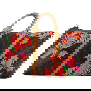 Louis Vuitton Monogram Sprouse Roses Keepall 50 Travel Tote: Louis Vuitton Monogram Sprouse Roses Keepall 50 Travel Tote Discover the elegance of the Louis Vuitton Monogram Sprouse Keepall 50, an exquisite travel tote that combines style and functionality. Craf