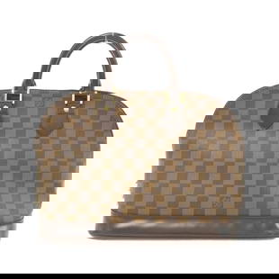 Louis Vuitton Damier Alma PM Handbag Ebene Coated Canvas Gold Hardware: Louis Vuitton Damier Alma PM Handbag Ebene Coated Canvas Gold Hardware The Louis Vuitton Damier Alma PM handbag is a stylish and sophisticated accessory for women. Crafted from durable coated canvas,