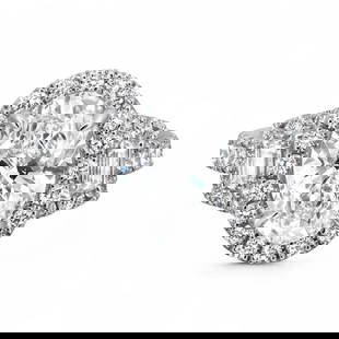 Rachel Koen 2.42ct Oval Lab Grown Diamond Engagement Ring 18K White Gold: Rachel Koen 2.42ct Oval Lab Grown Diamond Engagement Ring 18K White Gold This elegant engagement ring by Rachel Koen showcases a stunning design featuring a central IGI certified oval cut lab grown di