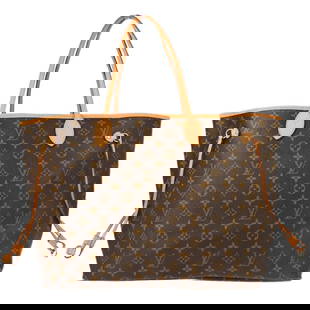 Louis Vuitton Neverfull GM Monogram Tote Bag M40157 Brown Canvas: Louis Vuitton Neverfull GM Monogram Tote Bag M40157 Brown Canvas The Louis Vuitton Monogram Neverfull GM Tote Bag is a stylish and functional accessory, perfect for casual occasions. This large tote f