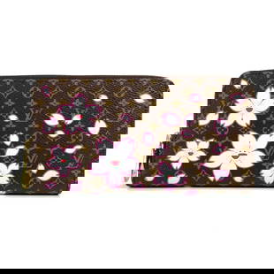 Louis Vuitton Takashi Murakami Cherry Blossom Zippy Wallet Brown Pink Monogram: Louis Vuitton Takashi Murakami Cherry Blossom Zippy Wallet Brown Pink Monogram Introducing the Louis Vuitton Takashi Murakami Monogram Zippy Wallet, a stunning piece from the iconic collaboration feat