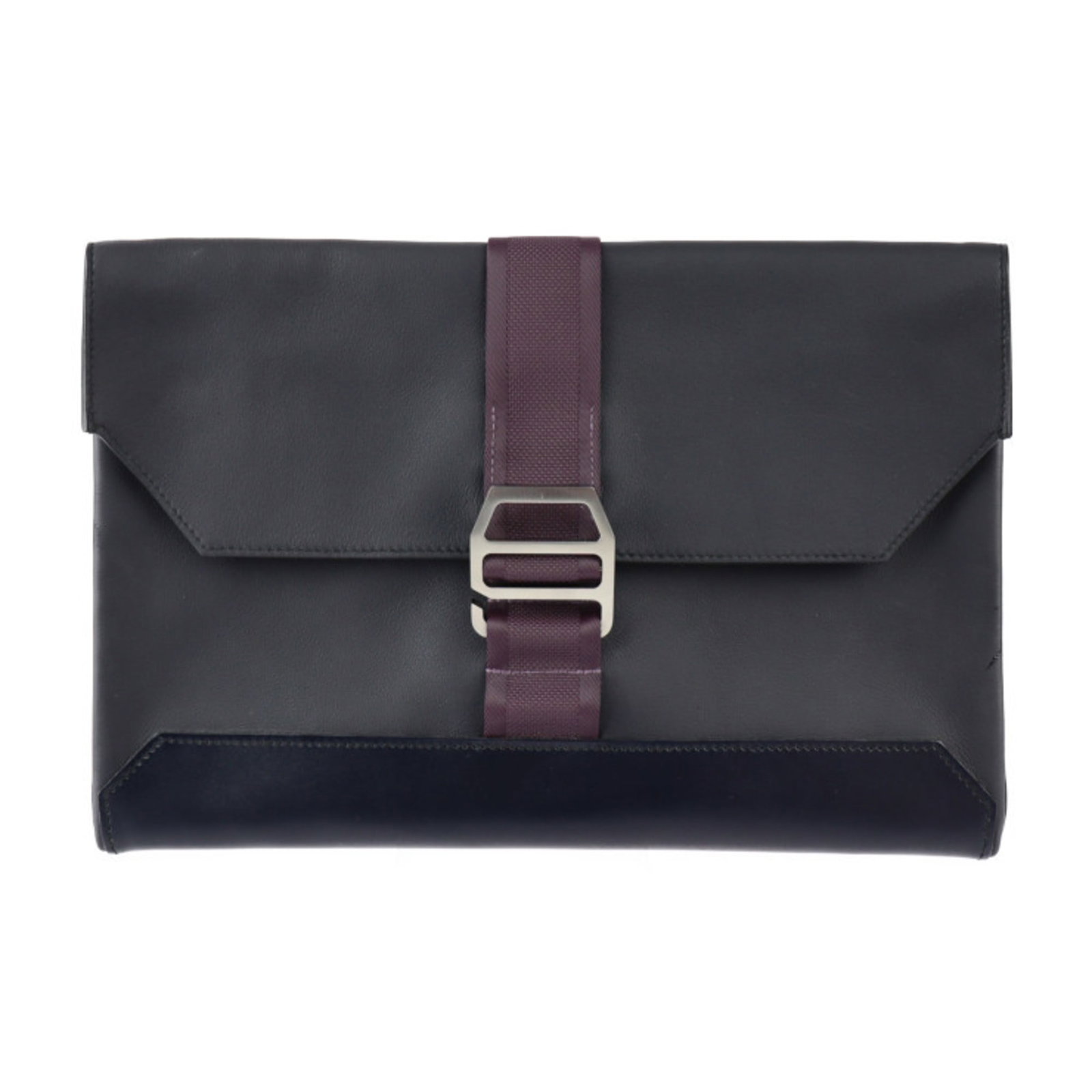 HERMES City Slide Clutch Bag Taurillon Cristobal Black Purple Silver 21cm x 33cm: HERMES City Slide Clutch Bag Taurillon Cristobal Black Purple Silver 21cm x 33cm Introducing the luxurious HERMES City Slide Clutch Bag, expertly crafted from Taurillon Cristobal leather. This stylish