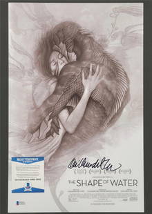 Guillermo Del Toro Signed The Shape of Water 11x17 Photo BAS COA: Guillermo Del Toro Signed The Shape of Water 11x17 Photo BAS COA This is an original photograph of the movie poster for "The Shape of Water," signed by renowned filmmaker Guillermo Del Toro. The