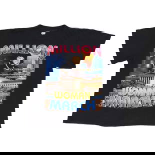 Vintage 1997 Million Woman March Black Cotton Shirt: Vintage 1997 Million Woman March Black Cotton Shirt Embrace a piece of history with this original vintage 1997 Million Woman March Shirt. This authentic vintage shirt features striking front and