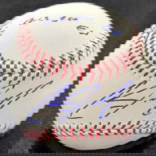 Clint Frazier Signed MLB Baseball 2013 1st Rd Beckett BAS: Clint Frazier Signed MLB Baseball 2013 1st Rd Beckett BAS This official MLB baseball features the autograph of Clint Frazier, inscribed with "2013 1st Rd." The ball is authenticated by Beckett
