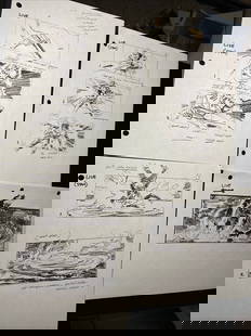 Original Terminator 2 Storyboards with COA Movie Prop: Original Terminator 2 Storyboards with COA Movie Prop Discover a remarkable piece of cinematic history with this original production used storyboard from the iconic film Terminator 2: Judgment Day. Th