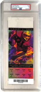 2006 Rose Bowl Ticket Texas Longhorns Vs USC Trojans PSA/DNA Authentic: 2006 Rose Bowl Ticket Texas Longhorns Vs USC Trojans PSA/DNA Authentic Celebrate college football history with this authentic 2006 Rose Bowl ticket from the National Championship Game featuring the