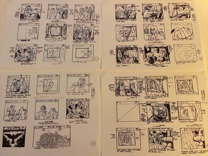 He-Man Animation Storyboards Production Art Filmation Set: He-Man Animation Storyboards Production Art Filmation Set Discover this collection of original production art from the beloved 1980s animated series, He-Man and the Masters of the Universe. This set