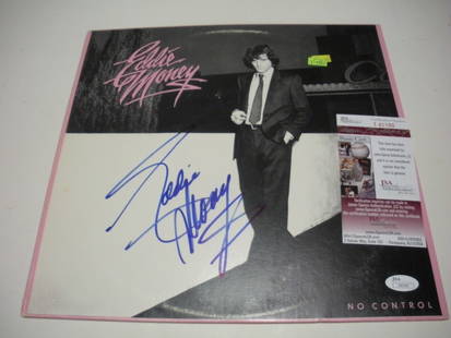 Eddie Money Signed LP Record Album JSA/COA Authentic Hall of Fame Musician: Eddie Money Signed LP Record Album JSA/COA Authentic Hall of Fame Musician This is an original signed LP record album by Eddie Money, a Hall of Fame musician known for his classic hits. The album is