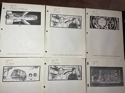 Star Trek 1979 Motion Picture Storyboards Original Production Art with COA: Star Trek 1979 Motion Picture Storyboards Original Production Art with COA This is an original production-used storyboard from the 1979 film "Star Trek: The Motion Picture." These storyboards were uti