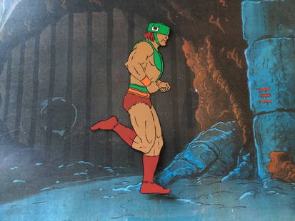Vintage HE-MAN Animation Cel by Filmation 1983 Featuring Battle Cat and She-Ra: Vintage HE-MAN Animation Cel by Filmation 1983 Featuring Battle Cat and She-Ra This vintage animation cel features iconic characters from the beloved HE-MAN franchise, including Battle Cat, He-Man, Sh