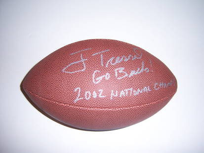 Jim Tressel Signed Ohio State Football 2002 National Champs COA: Jim Tressel Signed Ohio State Football 2002 National Champs COA This officially licensed football commemorates the 2002 National Championship team, signed by Jim Tressel, the celebrated coach of the