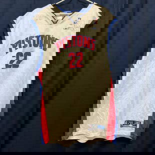 Richard Hamilton Tayshaun Prince Autographed Jersey PSA/DNA Detroit Pistons: Richard Hamilton Tayshaun Prince Autographed Jersey PSA/DNA Detroit Pistons Up for sale is a stitched jersey autographed by RICHARD HAMILTON and TAYSHAUN PRINCE who notably played for the Detroit