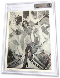 Joan Blondell Autographed Magazine Photo 8.75 x 12 Beckett Authenticated: Joan Blondell Autographed Magazine Photo 8.75 x 12 Beckett Authenticated This is an original autographed magazine photo of Joan Blondell, a notable figure in the movie industry. The photograph has bee