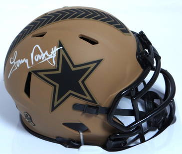 Tony Dorsett Autographed Mini Helmet Dallas Cowboys Beckett Certified: Tony Dorsett Autographed Mini Helmet Dallas Cowboys Beckett Certified This is an original Tony Dorsett autographed mini helmet, celebrating the legendary Dallas Cowboys player. The helmet features a